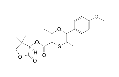 2,5-Dimethyl-6-(4-methoxyphenyl)-3-[((R)2-oxo-4,4-dimethyl-3-furanoxy)carbonyl]-1,4-oxathiin