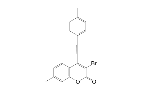 3-bromo-7-methyl-4-(p-tolylethynyl)-2H-chromen-2-one