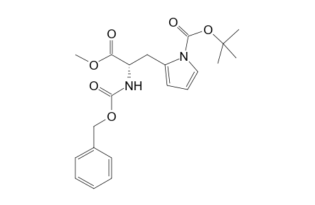 Methyl (S)-2-[(benzyloxy)carbonylamino]-3-{ 1'-[(t-butyloxy)carbonyl]-1H-pyrrol-2'-yl}propanoate