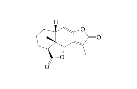 Eremophil)-8(9),7(11)-dien-6.alpha.,15 : 8.alpha.,12-diolide