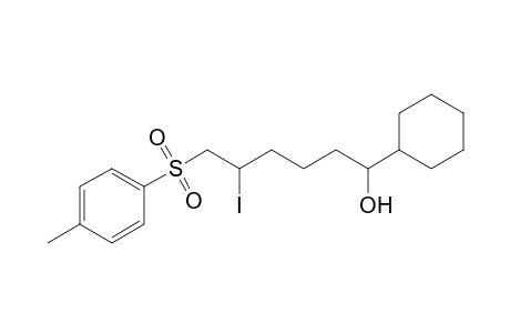 1-Cyclohexyl-5-iodo-6-(p-toluenesulfonyl)hexan-1-ol