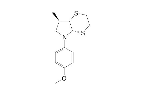 (1R*,6R*,9R*)-2,5-Dithia-7-(p-methoxyphenyl)-9-methyl-7-azabicyclo[4.3.0]nonane