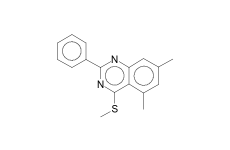 5,7-Dimethyl-4-methylsulfanyl-2-phenyl-quinazoline