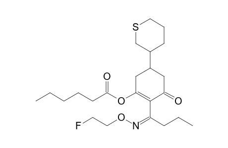 Hexanoic acid, 2-[1-[(2-fluoroethoxy)imino]butyl]-3-oxo-5-(tetrahydro-2H-thiopyran-3-yl)-1-cyclohexen-1-yl ester