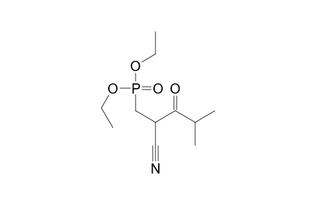 Phosphonic acid, (2-cyano-4-methyl-3-oxopentyl)-, diethyl ester