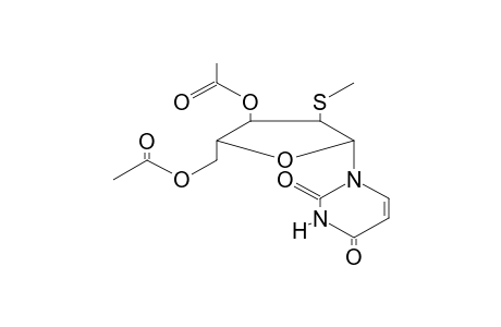 acetic acid [(2R,3R,4R,5R)-2-(acetoxymethyl)-5-(2,4-diketopyrimidin-1-yl)-4-(methylthio)tetrahydrofuran-3-yl] ester