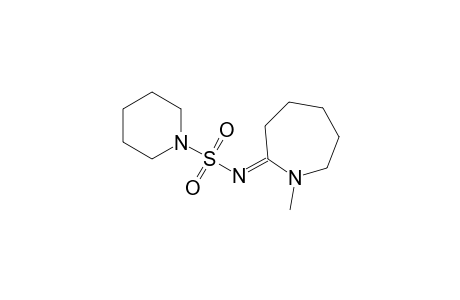 1-Piperidinesulfonamide, N-(hexahydro-1-methyl-2H-azepin-2-ylidene)-