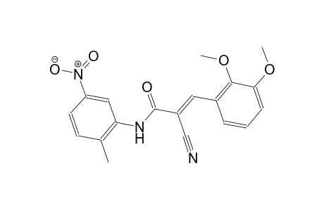 (2E)-2-cyano-3-(2,3-dimethoxyphenyl)-N-(2-methyl-5-nitrophenyl)-2-propenamide