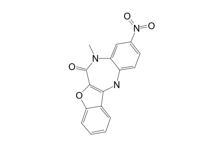 5,6-DIHYDRO-5-METHYL-3-NITRO-12-(H)-BENZOFURO-[3.2-B]-[1.5]-BENZODIAZEPIN-6-ONE