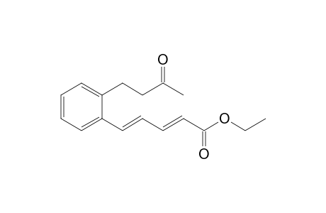 Ethyl (E,E)-5-[2-(3-oxobutyl)phenyl]penta-2,4-dienoate