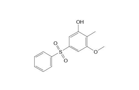 3-METHOXY-5-(PHENYLSULFONYL)-o-CRESOL