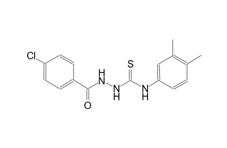 2-(4-chlorobenzoyl)-N-(3,4-dimethylphenyl)hydrazinecarbothioamide