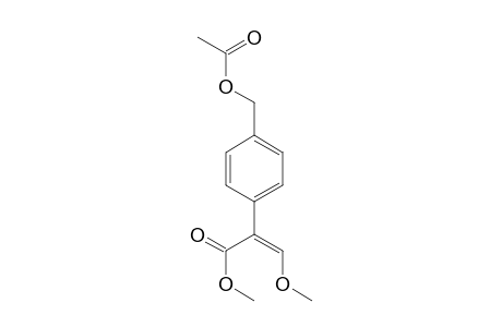 Benzeneacetic acid, 4-[(acetyloxy)methyl]-alpha-(methoxymethylene)-, methyl ester