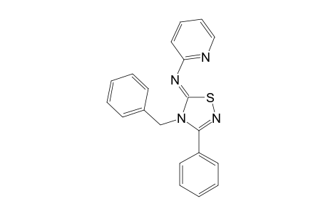 4-BENZYL-3-PHENYL-5-(2-PYRIDYLIMINO)-1,2,4-THIADIAZOLINE