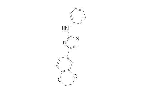 4-(2,3-Dihydro-1,4-benzodioxin-6-yl)-N-phenyl-1,3-thiazol-2-amine