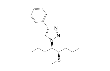 1-[(1R*,2R*)-[5-(Methylthio)octan-4-yl]]-4-phenyl-1H-1,2,3-triazole