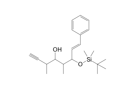 6-[(t-Butyl)dimethylsilyloxy]-3,5-dimethyl-8-phenyloct-7-en-1-yn-4-ol