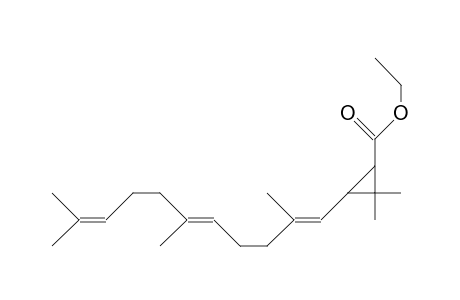 1-(2,6,10-Trimethyl-(E,E)-undeca-1,5,9-trienyl)-cis-2-ethoxycarbonyl-3,3-dimethyl-cyclopropane