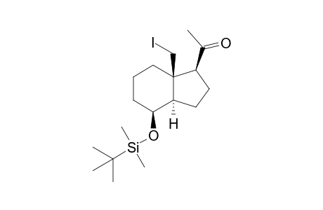 (8.beta.)-8-[(tert-Butyldimethylsilyl)oxy]-des-A,B-18-iodopregnan-20-one