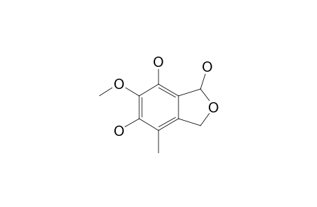 6-METHOXY-4-METHYL-1,3-DIHYDRO-2-BENZOFURAN-1,5,7-TRIOL