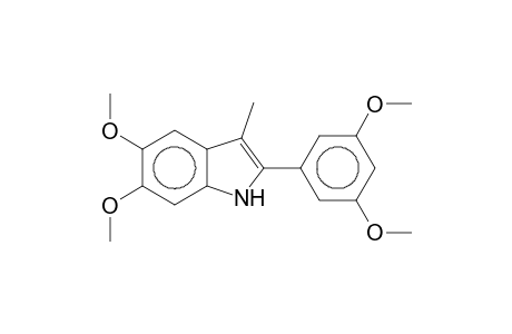 1H-Indole, 5,6-dimethoxy-2-(3,5-dimethoxyphenyl)-3-methyl-