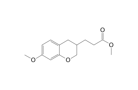 Methyl .beta.-(7-methoxy-3,4-dihydro-2H-1-benzopyran-3-yl)propanoate