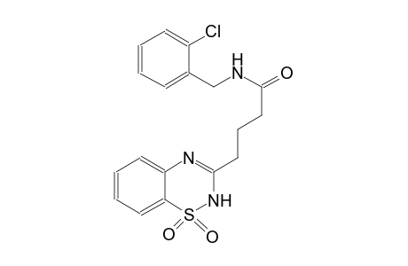 N-(2-chlorobenzyl)-4-(1,1-dioxido-2H-1,2,4-benzothiadiazin-3-yl)butanamide