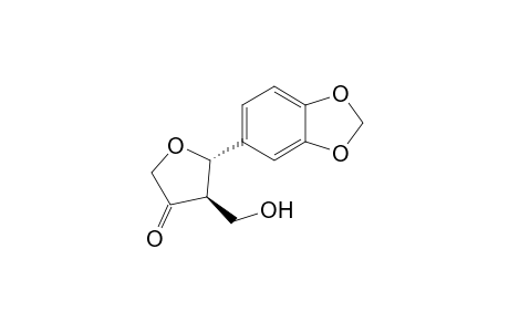 (2S*,3R*)-3-(Hydroxymethyl)-2-(3,4-methylenedioxyphenyl)tetrahydrofuran-4-one