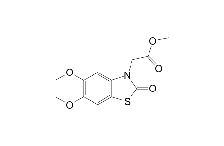3-Carbomethoxymethyl-5,6-dimethoxy 2,3-dihydrobenzo[d]thiazol-2-one