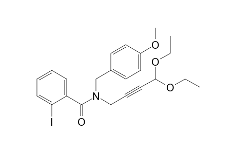 N-(4,4-diethoxybut-2-ynyl)-2-iodanyl-N-[(4-methoxyphenyl)methyl]benzamide