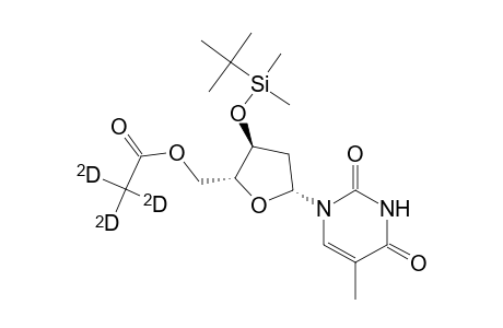 Thymidine, 3'-O-[(1,1-dimethylethyl)dimethylsilyl]-, 5'-(acetate-D3)
