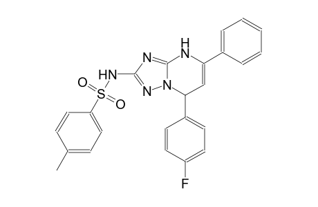N-[7-(4-fluorophenyl)-5-phenyl-4,7-dihydro[1,2,4]triazolo[1,5-a]pyrimidin-2-yl]-4-methylbenzenesulfonamide
