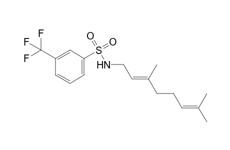 N-[(2E)-3,7-dimethylocta-2,6-diene-1-yl]-3-(tri-fluoromethyl)benzenesulfonamide