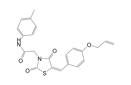 2-{(5E)-5-[4-(allyloxy)benzylidene]-2,4-dioxo-1,3-thiazolidin-3-yl}-N-(4-methylphenyl)acetamide