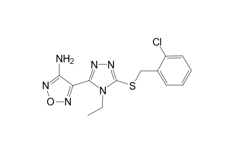 1,2,5-Oxadiazol-3-amine, 4-[5-[[(2-chlorophenyl)methyl]thio]-4-ethyl-4H-1,2,4-triazol-3-yl]-