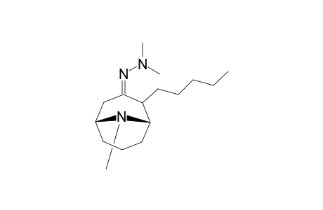 3-(2,2-Dimethylhydrazono)-9-methyl-2-pentyl-9-azabicyclo[3.3.1]nonane