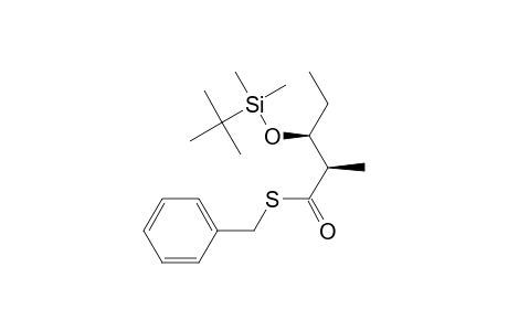 S-Benzyl (2R,3S)-3-[(t-butyl)dimethylsilyloxy]-2-methylpentanethioate