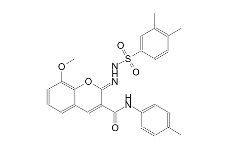 benzenesulfonic acid, 3,4-dimethyl-, 2-[(2Z)-8-methoxy-3-[[(4-methylphenyl)amino]carbonyl]-2H-1-benzopyran-2-ylidene]hydrazide