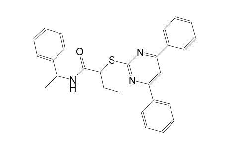 2-[(4,6-diphenyl-2-pyrimidinyl)sulfanyl]-N-(1-phenylethyl)butanamide
