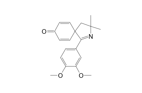 1-(3,4-Dimethoxyphenyl)-3,3-dimethyl-2-azaspiro[4.5]deca-1,6,9-trien-8-one