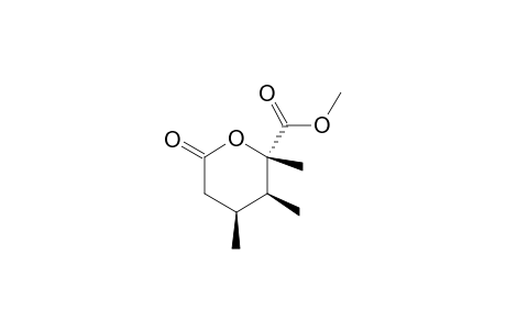 5.alpha.-Methoxycarbonyl-3.beta.,4.beta.,5.beta.-trimethyl-5-pentanolide