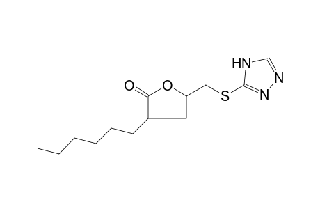 3-hexyl-5-[(4H-pyrazol-3-ylsulfanyl)methyl]oxolan-2-one