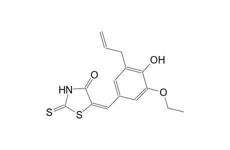 (5E)-5-(3-allyl-5-ethoxy-4-hydroxybenzylidene)-2-thioxo-1,3-thiazolidin-4-one