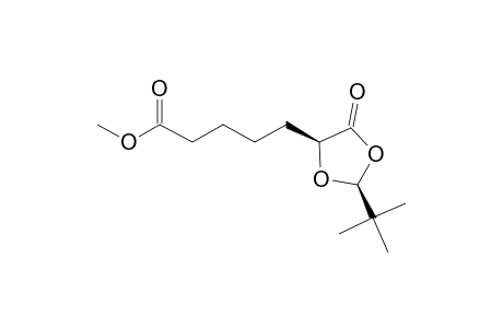 Methyl 5-[(2S,4.xi.)-2-(tert-butyl)-5-oxo-1,3-dioxolan-4-yl]pentanoate