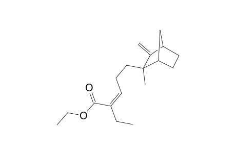 (Z) -5 -(2 -Methyl-3 -methylene-bicyclo[2.2.1]hept-2 -yl) -2 -ethyl-2 -pentenoic acid ethyl ester