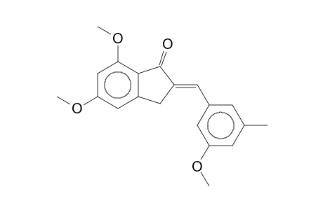 2-(3-Methoxy-5-methyl-benzyliden)-5,7-dimethoxy-indan-1-on