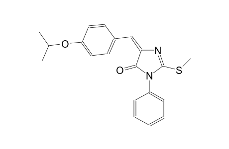 4H-imidazol-4-one, 3,5-dihydro-5-[[4-(1-methylethoxy)phenyl]methylene]-2-(methylthio)-3-phenyl-, (5E)-