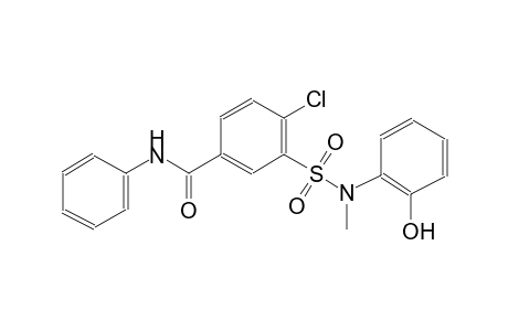 benzamide, 4-chloro-3-[[(2-hydroxyphenyl)methylamino]sulfonyl]-N-phenyl-