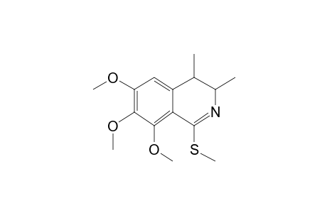 6,7,8-Trimethoxy-3,4-dimethyl-1-methylsulfanyl-3,4-dihydroisoquinoline