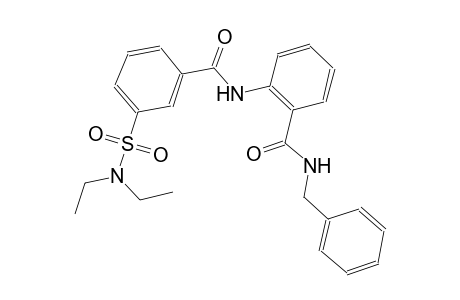 benzamide, 2-[[3-[(diethylamino)sulfonyl]benzoyl]amino]-N-(phenylmethyl)-